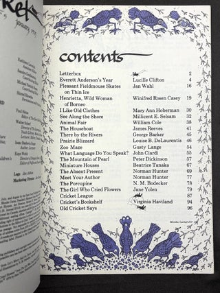 Cricket the magazine for children, Vol. 2, 1-12: Sept. 1974 - August 1975