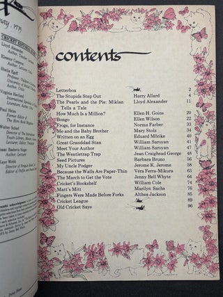 Cricket the magazine for children, Vol. 2, 1-12: Sept. 1974 - August 1975