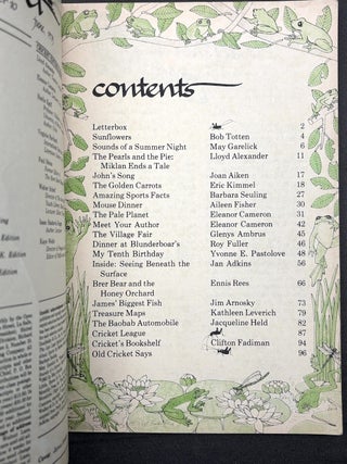 Cricket the magazine for children, Vol. 2, 1-12: Sept. 1974 - August 1975