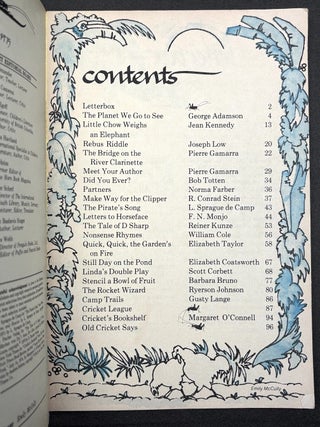 Cricket the magazine for children, Vol. 2, 1-12: Sept. 1974 - August 1975