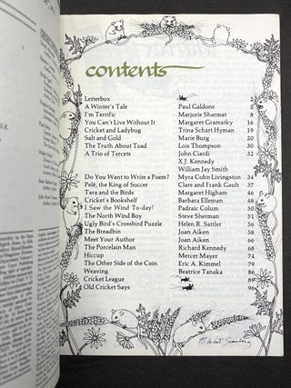 Cricket the magazine for children, Vol. 4, 1-12: Sept. 1976 - August 1977, lacking no. 10, June 1977