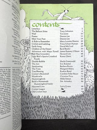 Cricket the magazine for children, Vol. 4, 1-12: Sept. 1976 - August 1977, lacking no. 10, June 1977