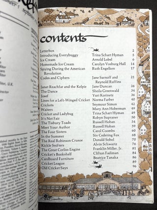 Cricket the magazine for children, Vol. 4, 1-12: Sept. 1976 - August 1977, lacking no. 10, June 1977