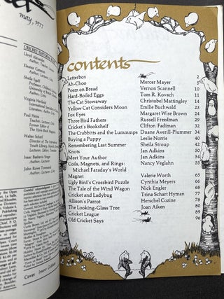 Cricket the magazine for children, Vol. 4, 1-12: Sept. 1976 - August 1977, lacking no. 10, June 1977