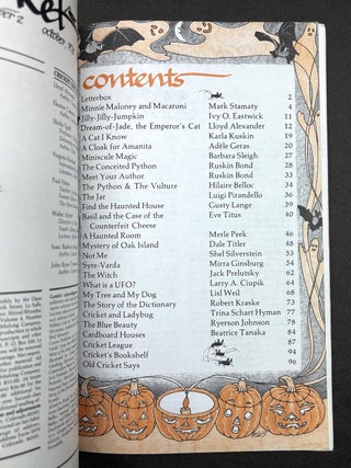 Cricket the magazine for children, Vol. 4, 1-12: Sept. 1976 - August 1977, lacking no. 10, June 1977