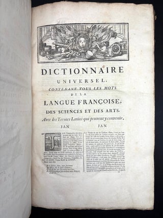 Dictionnaire universel françois et latin, vulgairement appelé Dictionnaire de Trévoux, 8 vols.; é