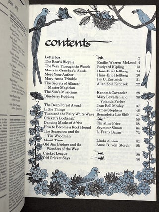 Cricket, the magazine for children, Vol. 3 nos. 2, 4, 6, 7, 8, 9, 10, 11, 12 (October 1975 - August 1976)