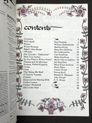 Cricket, the magazine for children, Vol. 3 nos. 2, 4, 6, 7, 8, 9, 10, 11, 12 (October 1975 - August 1976)