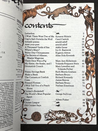 Cricket, the magazine for children, Vol. 3 nos. 2, 4, 6, 7, 8, 9, 10, 11, 12 (October 1975 - August 1976)