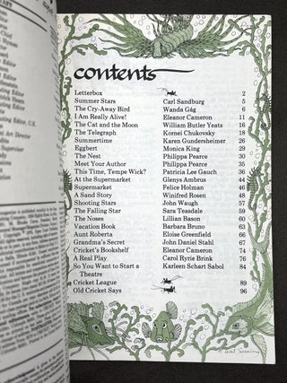 Cricket, the magazine for children, Vol. 3 nos. 2, 4, 6, 7, 8, 9, 10, 11, 12 (October 1975 - August 1976)