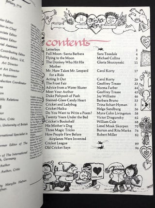 Cricket, the magazine for children, Vol. 5 nos. 1, 3, 4, 5, 6, 7, 8, 10 (September 1977 - June 1978)
