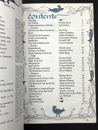 Cricket, the magazine for children, Vol. 5 nos. 1, 3, 4, 5, 6, 7, 8, 10 (September 1977 - June 1978)