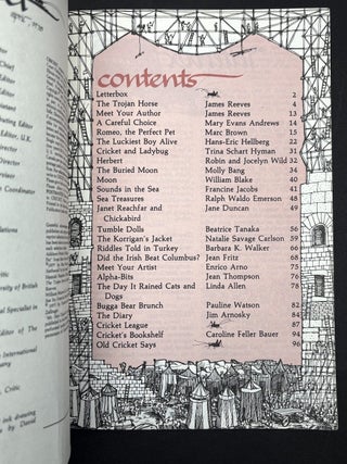 Cricket, the magazine for children, Vol. 5 nos. 1, 3, 4, 5, 6, 7, 8, 10 (September 1977 - June 1978)