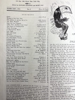 The Unemployed, February 1931 (No. 2)