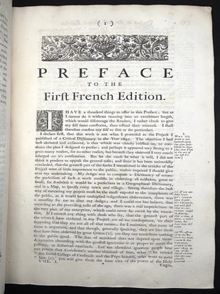 The Dictionary, Historical and Critical (1734), Vol. I only: A-Bi