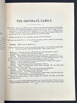 The Obstinate Family, a farce in one act