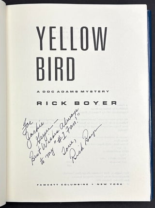 Yellow Bird, A Doc Adams mystery - inscribed and with letter from author