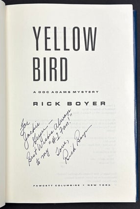 Yellow Bird, A Doc Adams mystery - inscribed and with letter from author