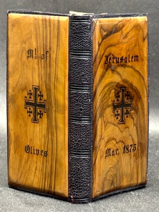 Item #h45424 1872 The Book of Common Prayer in Jerusalem 1875 olive-wood binding