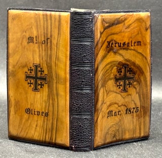 Item #h45424 1872 The Book of Common Prayer in Jerusalem 1875 olive-wood binding