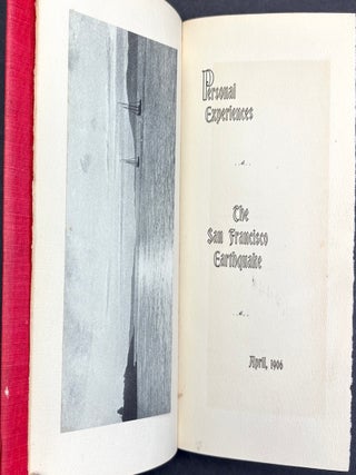 Personal Experiences of the San Francisco Earthquake of April 1906