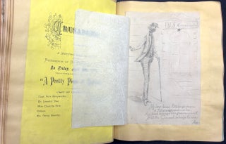 1870s Pittsburgh scrapbook of local news, theatricals, drawings, etc kept by daughter of Thomas Marshall Howe (Pittsburgh's leading citizen)