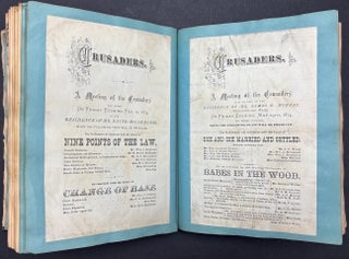 1870s Pittsburgh scrapbook of local news, theatricals, drawings, etc kept by daughter of Thomas Marshall Howe (Pittsburgh's leading citizen)