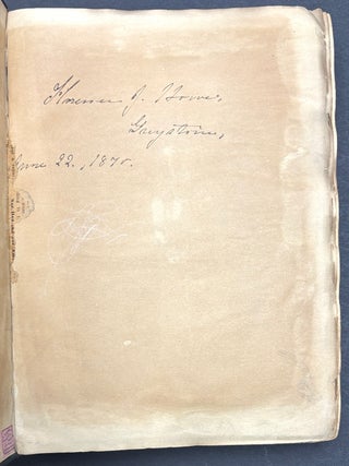 1870s Pittsburgh scrapbook of local news, theatricals, drawings, etc kept by daughter of Thomas Marshall Howe (Pittsburgh's leading citizen)