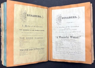 1870s Pittsburgh scrapbook of local news, theatricals, drawings, etc kept by daughter of Thomas Marshall Howe (Pittsburgh's leading citizen)