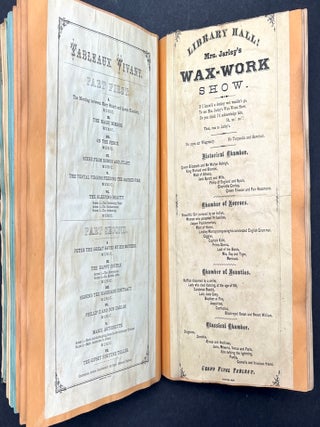 1870s Pittsburgh scrapbook of local news, theatricals, drawings, etc kept by daughter of Thomas Marshall Howe (Pittsburgh's leading citizen)