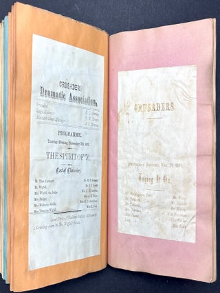 1870s Pittsburgh scrapbook of local news, theatricals, drawings, etc kept by daughter of Thomas Marshall Howe (Pittsburgh's leading citizen)