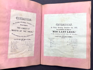 1870s Pittsburgh scrapbook of local news, theatricals, drawings, etc kept by daughter of Thomas Marshall Howe (Pittsburgh's leading citizen)