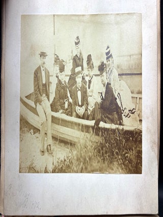 1870s Pittsburgh scrapbook of local news, theatricals, drawings, etc kept by daughter of Thomas Marshall Howe (Pittsburgh's leading citizen)