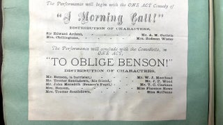 1870s Pittsburgh scrapbook of local news, theatricals, drawings, etc kept by daughter of Thomas Marshall Howe (Pittsburgh's leading citizen)