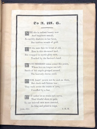 1870s Pittsburgh scrapbook of local news, theatricals, drawings, etc kept by daughter of Thomas Marshall Howe (Pittsburgh's leading citizen)