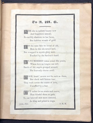 1870s Pittsburgh scrapbook of local news, theatricals, drawings, etc kept by daughter of Thomas Marshall Howe (Pittsburgh's leading citizen)