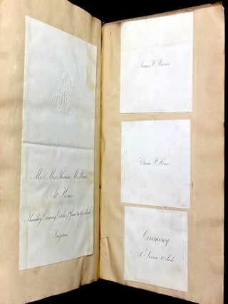 1870s Pittsburgh scrapbook of local news, theatricals, drawings, etc kept by daughter of Thomas Marshall Howe (Pittsburgh's leading citizen)
