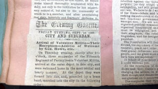 1870s Pittsburgh scrapbook of local news, theatricals, drawings, etc kept by daughter of Thomas Marshall Howe (Pittsburgh's leading citizen)