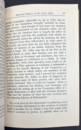 The American Jewish Committee, Thirty-Fourth Annual Report, 1941