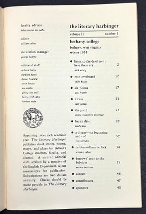The Literary Harbinger x 3: Winter 1954, Winter & Spring 1955