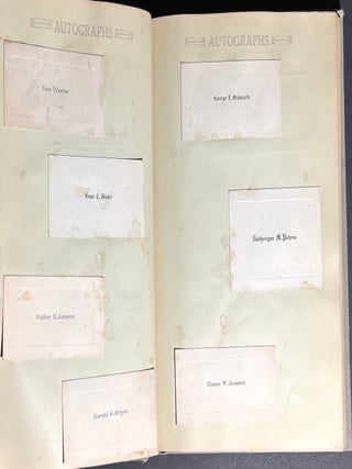 1921 High School Souvenir Book with photos & mementos, Emerson Nebraska