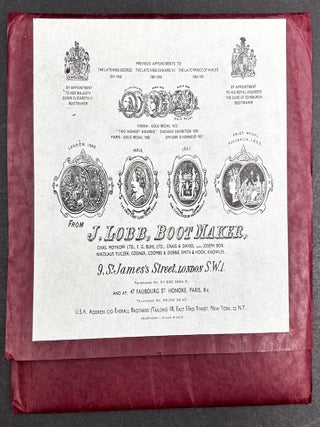Ca. 1940 catalogue of shoes and boots from J. Lobb Bootmaker. J. Lobb, John.