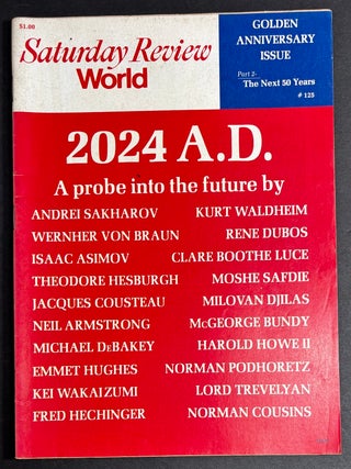Saturday Review/World August 24, 1974: 2024 A.D. A probe into the future