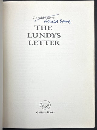 The Lundys Letter, poems (inscribed)