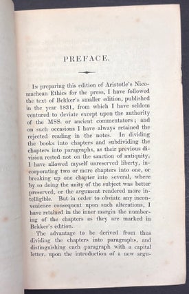 The Nicomachean Ethics, with English Notes by John S. Brewer