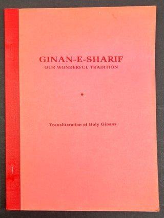 Item #h46179 Ginan-E-Sharif, Our Wonderful Trandition, Transliteration of Holy Ginans