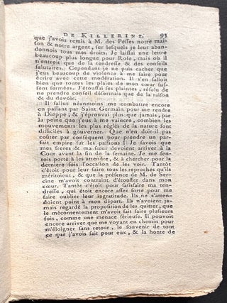 Le doyen de Killerine (3 volumes, 1771, in original wraps). Histoire morale compos&eacute;e sur les m&eacute;moires d'une illustre famille d'Irlande; et orn&eacute;e de tout ce qui peut rendre une lecture utile & agr&eacute;able
