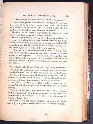 An Introduction to Astrology (1835) being the whole of that celebrated Author's rules for the practice of horary astrology, divested of the superstitions of the 17th century: to which are added numerous emendations, adapted to the improved state of the science in the present day by Zadkiel