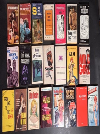 22 erotic sex adult novels from the 1960s-1970s some very rare