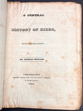 A General History of Birds and Quadrupeds